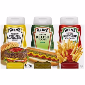 Heinz Condiment Pack, 3 x 375ml